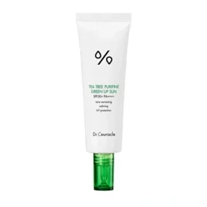 Tea Tree Purifine Green Up Sun SPF 50+ PA++++ Сонцезахисний крем для нейтралізації почервонінь з екстрактом чайного дерева SPF50