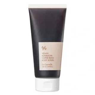 Vegan Kombucha Coffee bean Body Scrub Веганський скраб для тіла з ферментованим чаєм комбуча та кавою