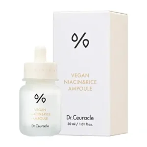 Vegan NIACIN&RICE Ampoule Ампульна сироватка для вирівнювання тону з ніацинамідом та екстрактом рису