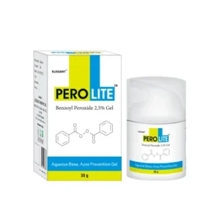 Perolite-Gel 2,5%-Benzoyl Peroxide PEROLITE GEL 2,5% Гель від акне Перолайт з бензоїл пероксидом 2,5%.
