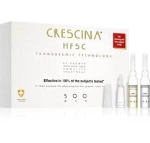 Засіб косметичний для догляду за волоссям і відновлення росту волосся та проти випадіння для чоловіків Crescina HFSC Transdermic Complete Treatment 500