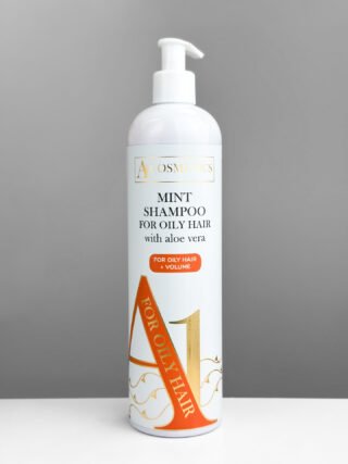 MINT SHAMPOO FOR OILY HAIR WITH ALOE VERA + VOLUME  Мʼятний шампунь для жирного волосся з Алое Вера + ОБʼЄМ